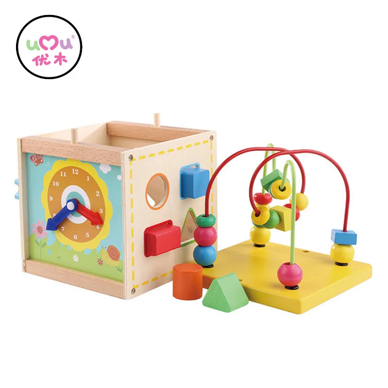 

Multi functional Educational Wooden Toys For Children Box Wooden Toys Geometry Early Learning Montessori Kids Gift UL2766H