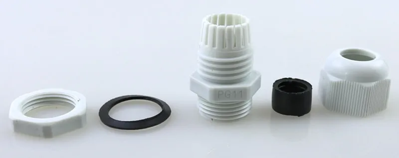 Бесплатная доставка 10 шт. белый водонепроницаемый соединительный блок PG7 / PG9 PG11