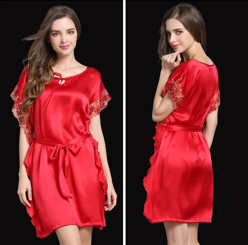 2016 новое поступление атласная шелковая Сексуальная женская ночная сорочка tenis