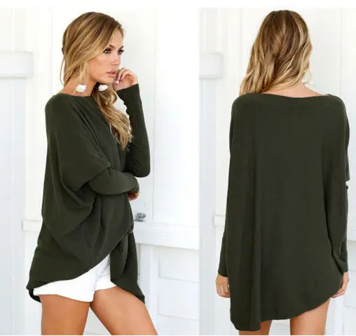 

New Fashion Women Hooded Hoody Sweatshirt Long Sleeve Pullover Hoodies Jumper Long Loose Tops