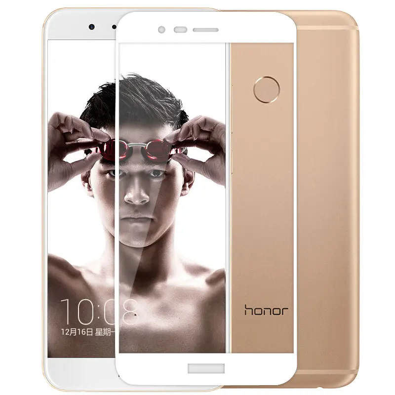 3D enhanced tempered glass for Huawei honor V9 screen protector 8 pro prime 5.7&quot huawei 8pro film | Мобильные телефоны и