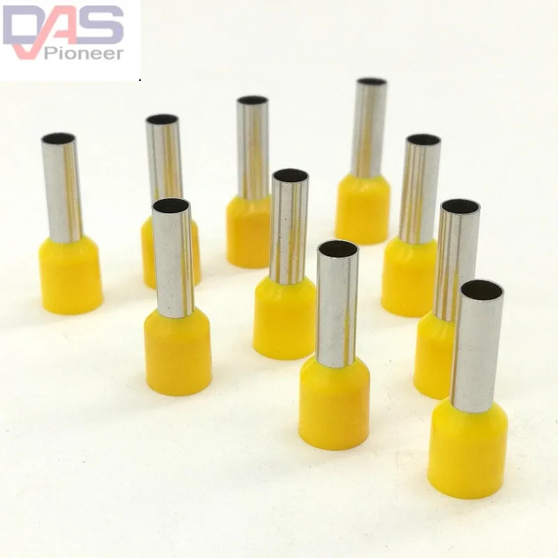 EVN1010 European Terminals Nylon Insulated Cord End Copper Nuts Pin Tubing Terminal connector 18AWG 1mm2 | Обустройство дома