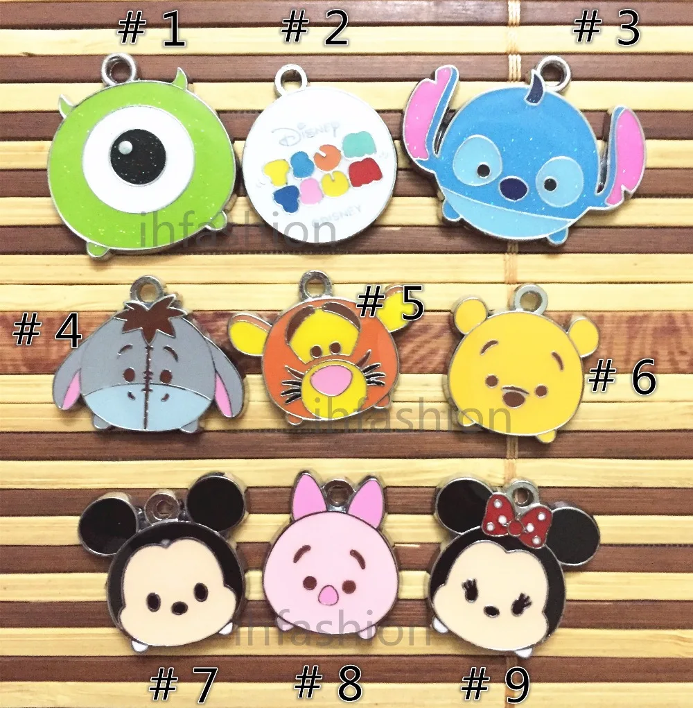 Смешанный Аниме мультфильм ЦУМ А01 Минни Ститч эмаль Металлические Подвески DIY