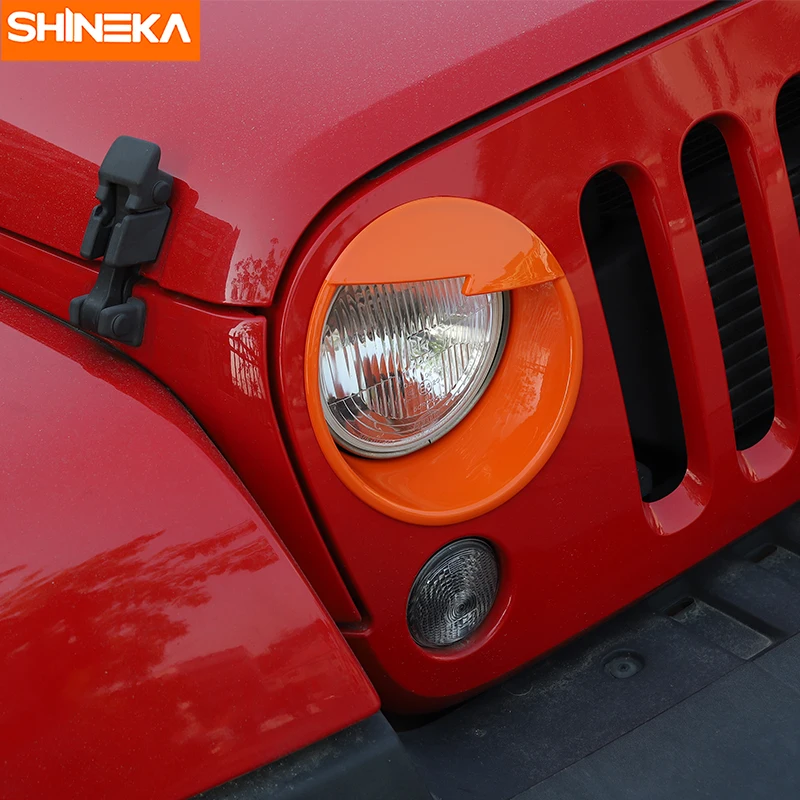 SHINEKA головной светильник крышка злой глаз фары решетка для Jeep Wrangler передние