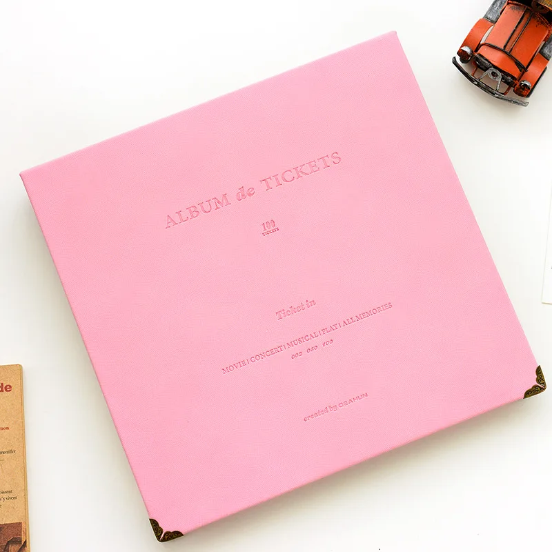 Женская книга интерлистный альбом Вмещает 100 шт. билетов концертов фильмов