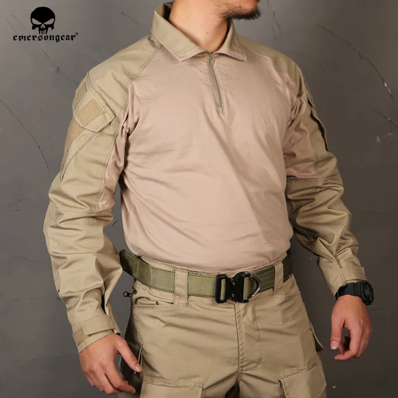 KH Emerson gear G3 боевая рубашка водостойкая тренировочная одежда армейская страйкбольная тактическая Экипировка Пейнтбольная охотничья рубашка Emerson - Цвет: KH