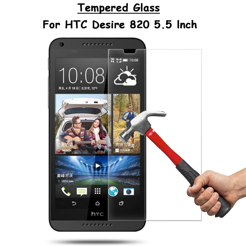 Для HTC Desire 820 820G + 820s 820q D820s 5 &quotпрозрачное закаленное стекло Защита для экрана