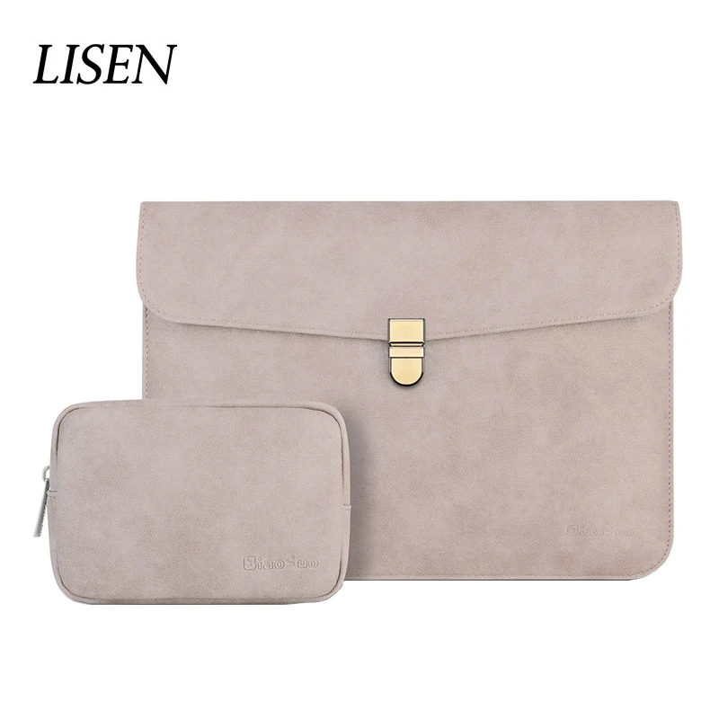 Новинка 2019 Тонкая матовая сумка из искусственной кожи для ноутбука 14 Macbook Pro 13 15