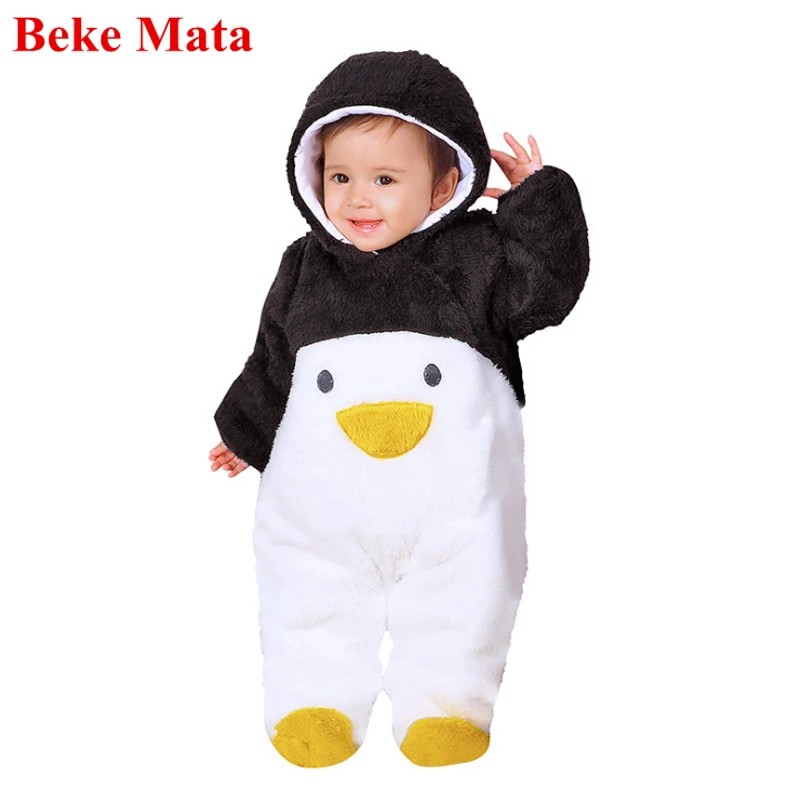 Комбинезон для новорожденных BEKE MATA зимний хлопковый комбинезон с капюшоном и