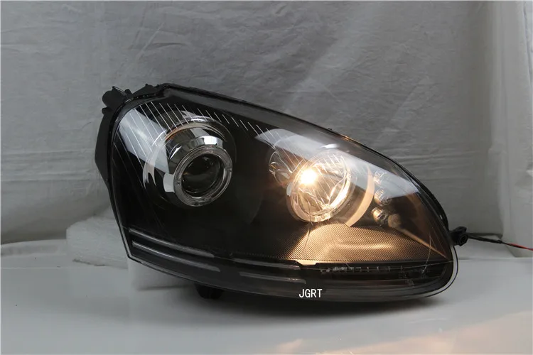 2 шт. автомобильный стиль светодиодный фары для vw Jetta 2006-2011 для Jetta головной фонарь светодиодный DRL объектив двойной луч H7 HID Xenon bi xenon объектив