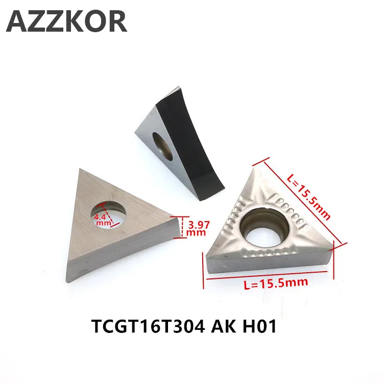 Алюминий вставки TCGT16T304 AK H01 фрезы, ЧПУ Токарный станок для металла токарный инструмент обрабатывающий центр с ЧПУ Медь вставки карбида TCGT16T302