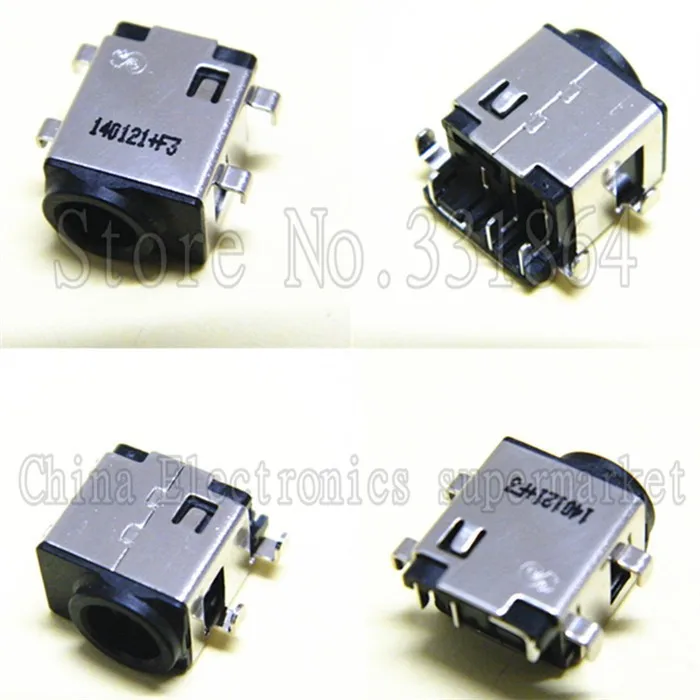 100pcs laptop  Charging power connector For SamsungNP300 N305 350 355 550 200A 200B series DC power jack socket