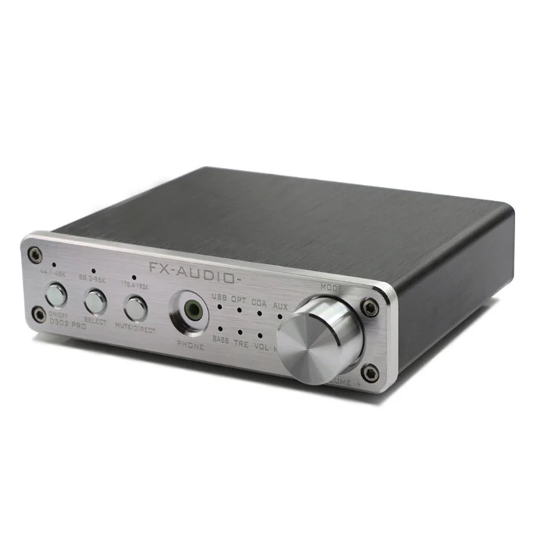 FX-audio D302Pro 20 Вт+ 20 Вт Цифровой HiFi усилитель коаксиальный Оптический USB AUX усилитель для наушников 15 в 4A 16-24Bit