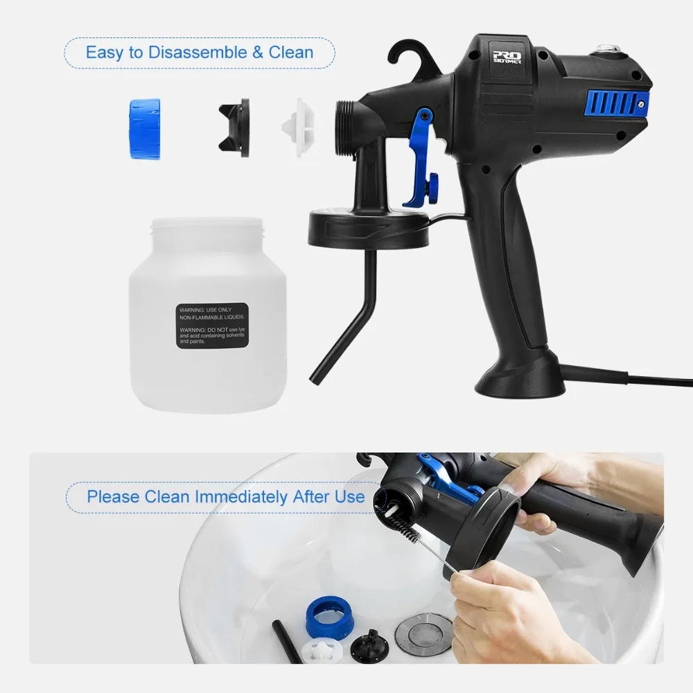 Prostormer 800 мл Профессиональный спрей Аэрограф ручной высокой мощности HVLP