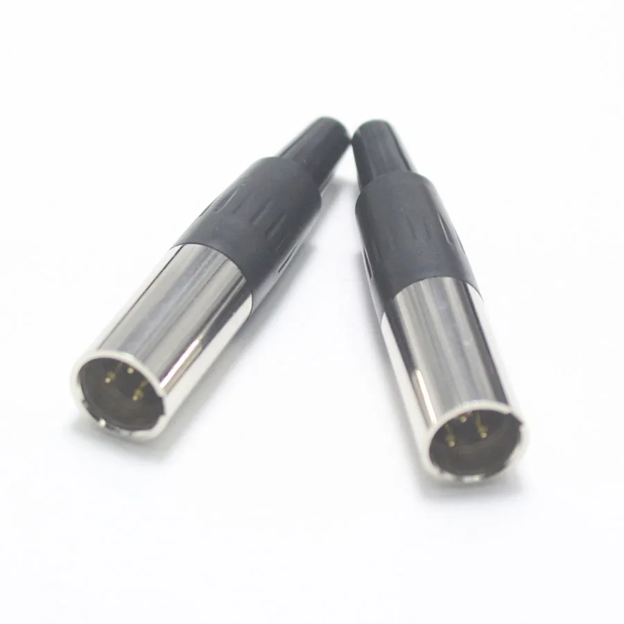 EClyxun 1 шт. Mini XLR 3 4 5 6 Pin штекер маленький Аудио Микрофон Разъем для MIC пайки