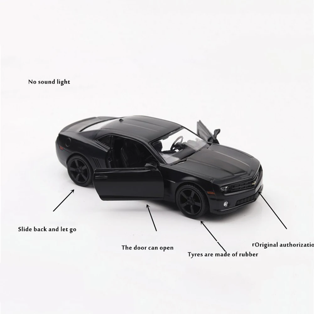 1:36 Chevrolet игрушечный Camaro модели автомобилей с горячим колесом двери горячими