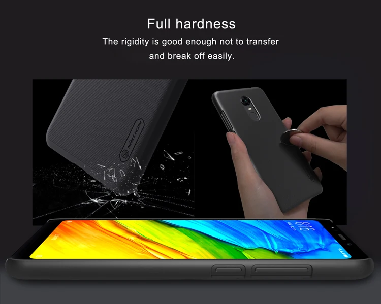Xiaomi redmi 5 plus чехол xiaomi NILLKIN Супер Матовый Защитный матовый Жесткий Чехол для задней
