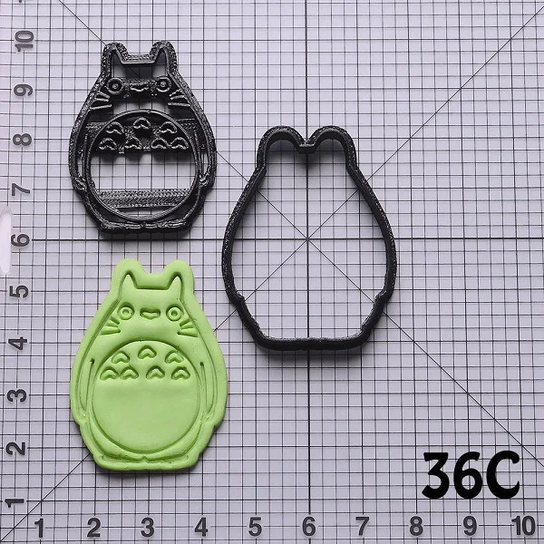 Милый мультфильм Тоторо дизайн формочки для печенья набор на заказ 3D печатные формы для печенья помадка инструменты для кекса форма для выпечки торта - Цвет: N6115 5 inch