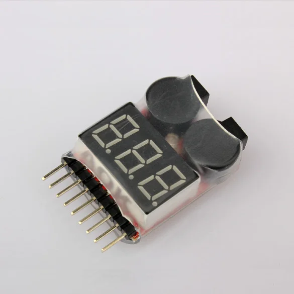 СВЕТОДИОДНЫЙ индикатор напряжения Lipo 1-8S тестер низкого зуммер тревога | Игрушки
