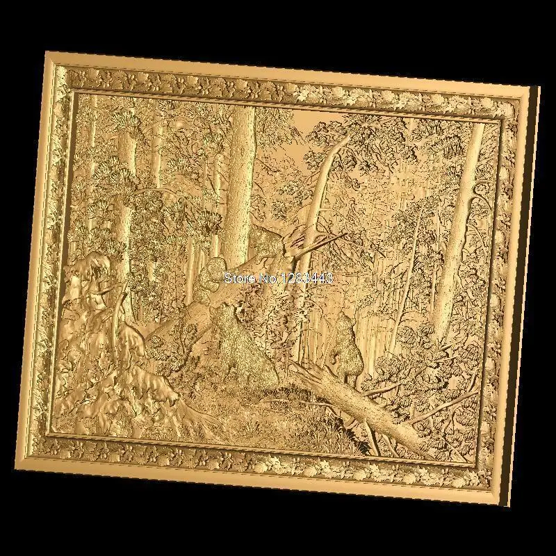 Медвежья 3D модель рельеф STL формат 3d для ЧПУ в формате STL|3d model relief|stl modelsstl |