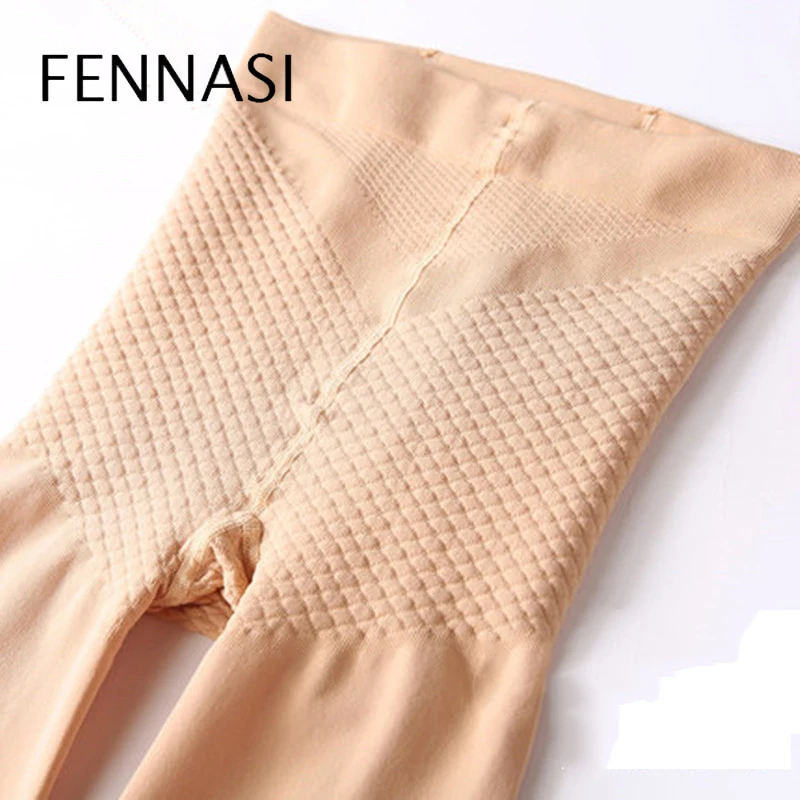Женские компрессионные колготки FENNASI однотонные мягкие черные облегающие с