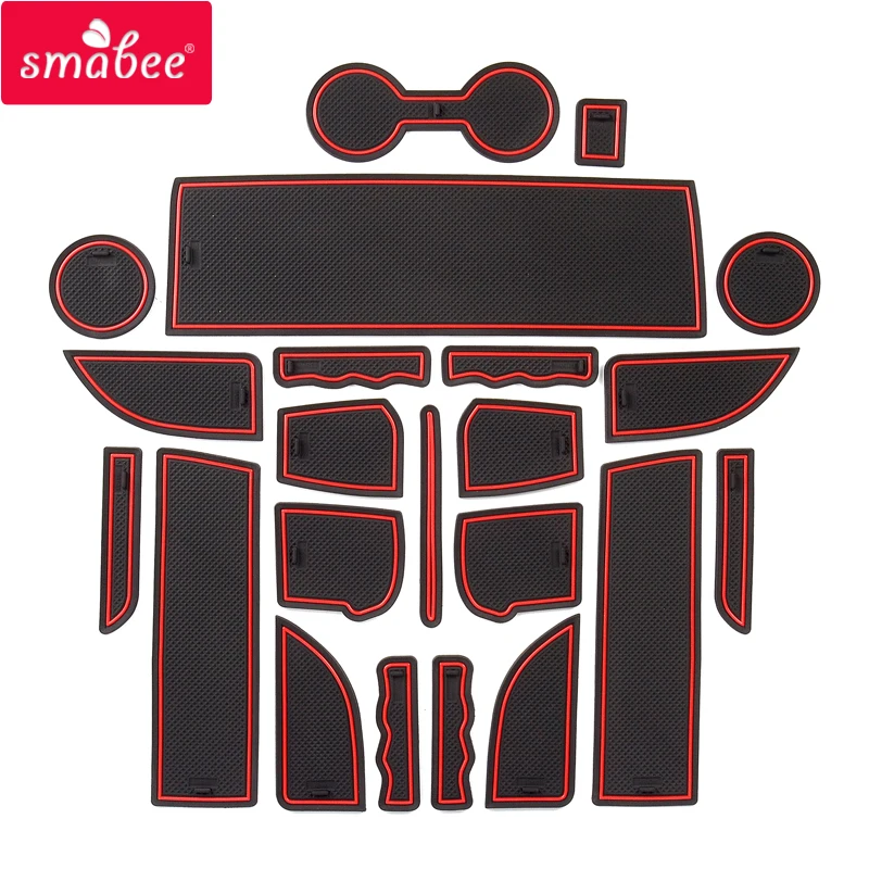 Smabee Gate slot pad for Compass Patriot 2007 - 2016 Liberty Anti-Slip Mat Interior Accessories Cup Holders Non-slip mats |