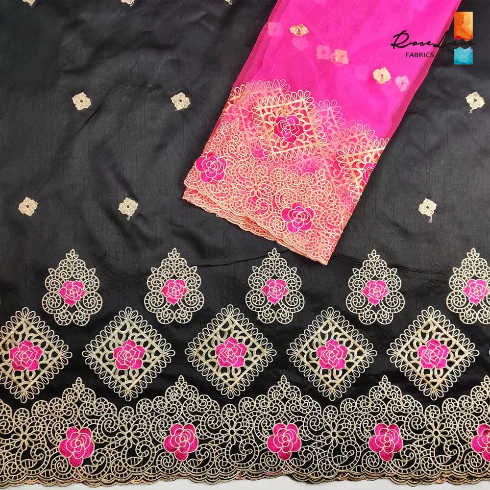 2019 модная дизайнерская африканская кружевная ткань с блузкой нигерийские