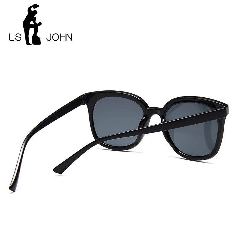 LS JOHN, кошачий глаз, золотые солнцезащитные очки, мужские, оттенки, зеркальные, женские, квадратные, солнцезащитные очки для женщин, покрытие oculos, модные брендовые очки, UV400