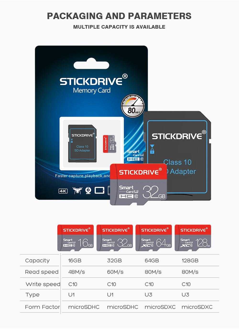 Высокоскоростная карта памяти Micro SD 16 ГБ 32 ГБ 64 ГБ 128 ГБ карта Micro SD класс 10 карта памяти картао де Мемория TF карта подарочный адаптер