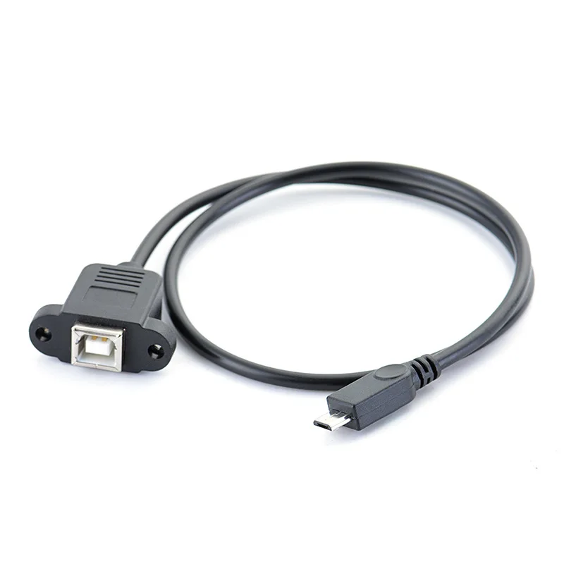 1x крепление на панель принтера USB 2 0 B гнездо для Micro 5-контактный разъем кабель