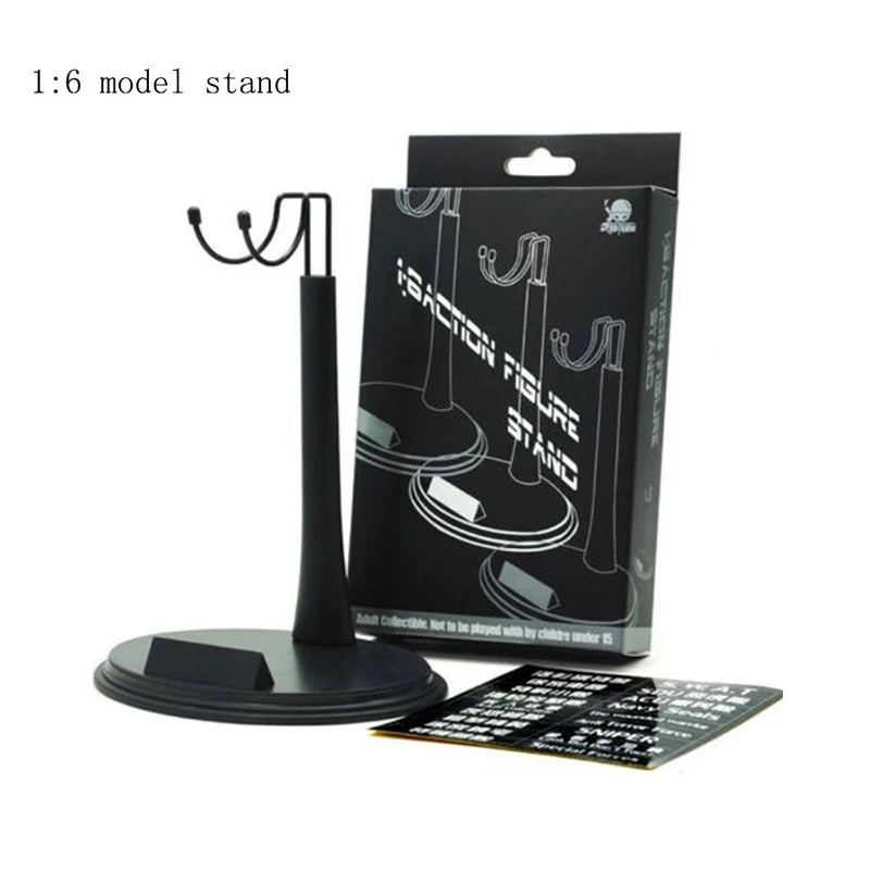 1/6 scale model stand action figure accessories black U-shape adjustable plastic display with Nameplate steady frame | Игрушки и хобби