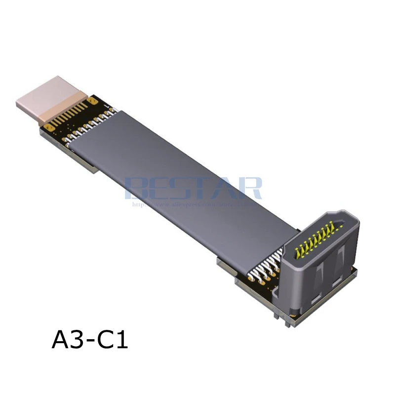 Мини-адаптер HDMI для мультикоптера 5-10 м FPC плоский локоть 2 0 FPV 4k 60 Гц