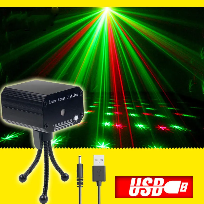 Мини usb диско светильник звук лазерный проектор для дома вечерние украшения s