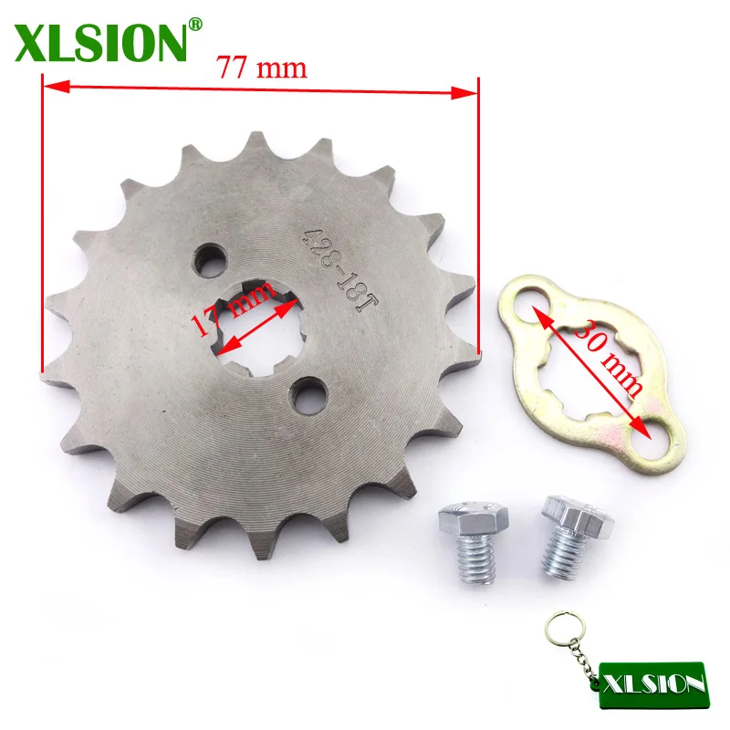 Передняя Звездочка двигателя XLSION 428 18 T зуб 17 мм ID для Orion GPX SSR SDG внедорожника ATV
