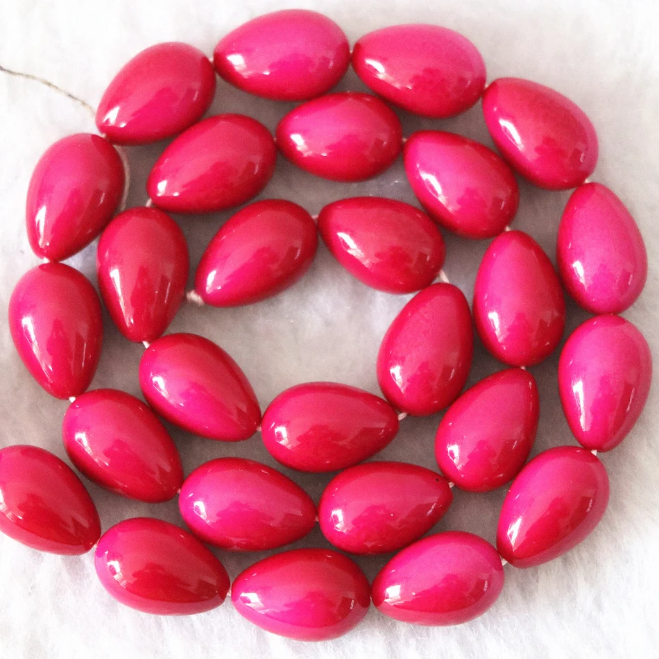 Стеклянные бусины с имитацией кораллового каплевидного цвета 7 Х9 мм | Украшения и