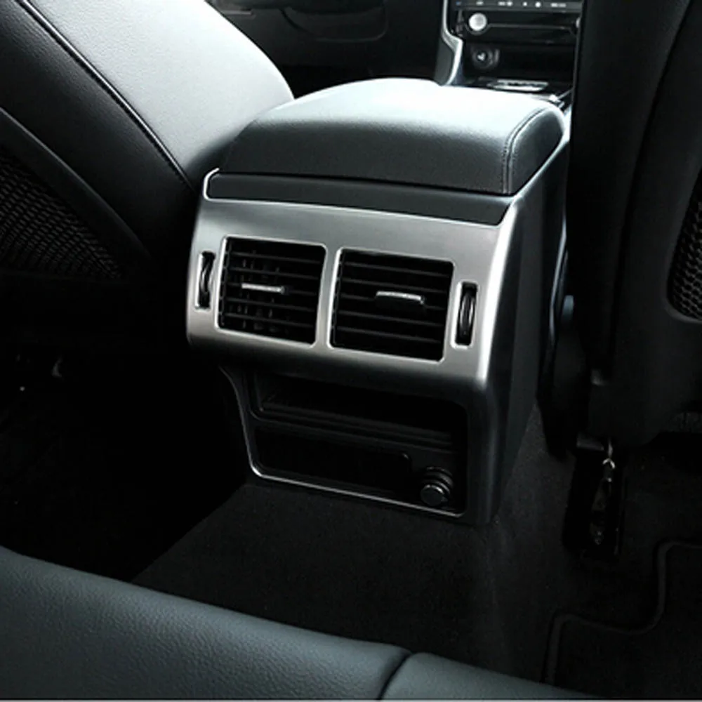 

Interior Accessories For XE Armrest Behind Rear Back Row Passenger Air Conditioner Outlet Vent Frame Trim Cover Sticker
