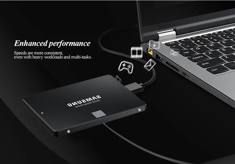SAMSUNG 860 EVO SSD 250 ГБ 500 высокое Скорость 520 МБ/с. 2,5 дюймов Внутренний твердотельный жесткий диск 1T SATA 3 для ноутбука, настольного компьютера, ПК