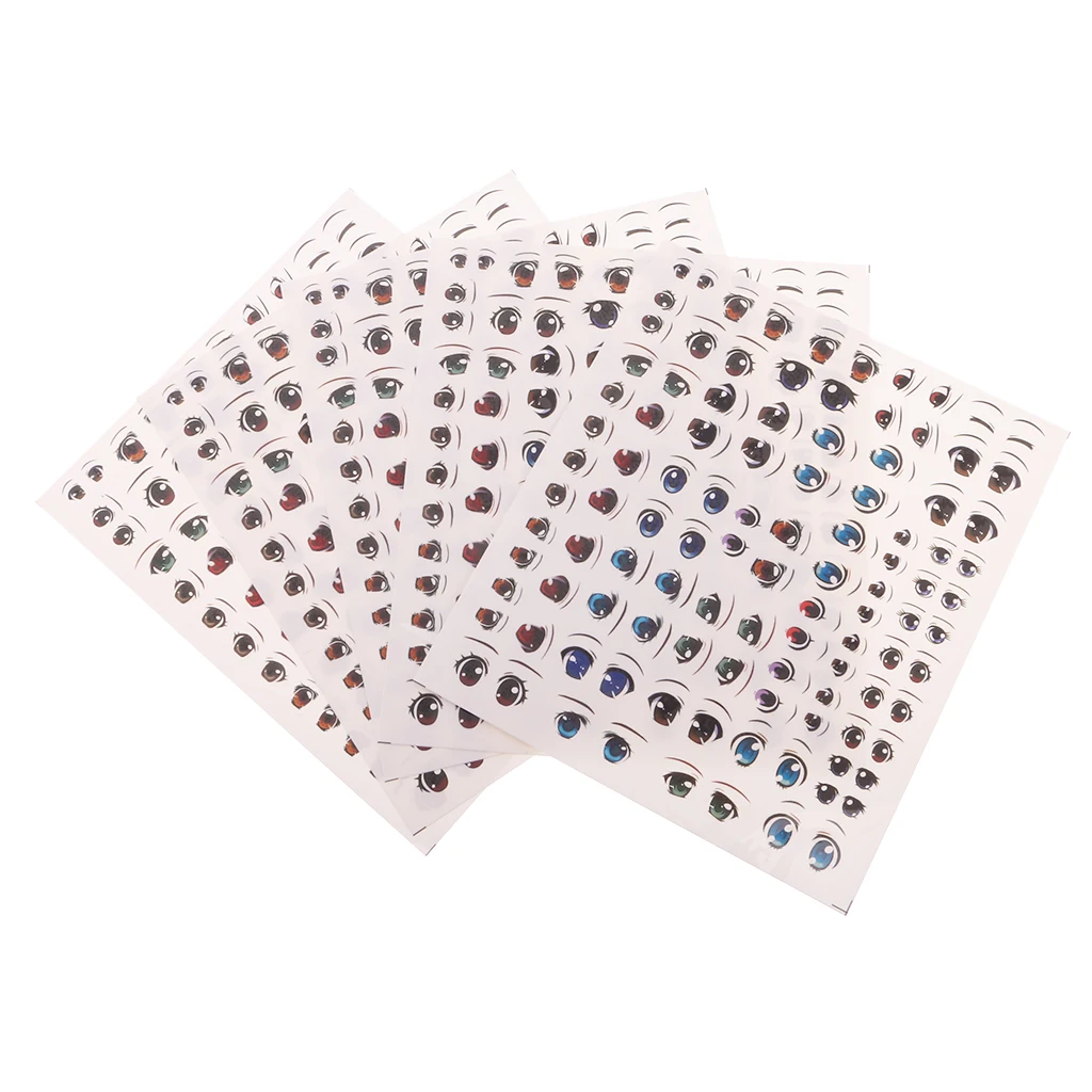 15 шт. Водные Наклейки для кукол 6x5 дюймов|decal eyes|decal waterdecal sticker |