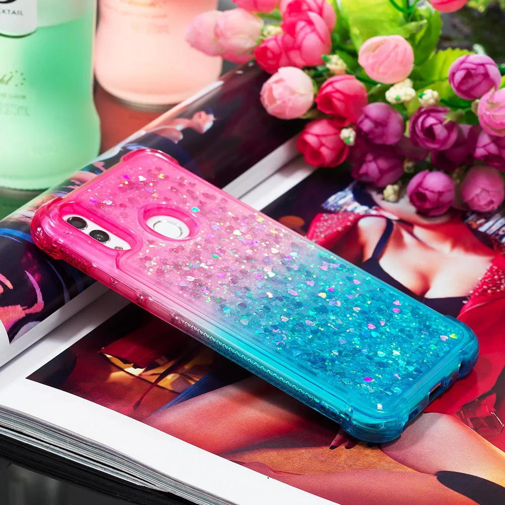 Для huawei P Smart 2019 Honor 10 lite чехол роскошные стразы с блестками звезды чехлы для