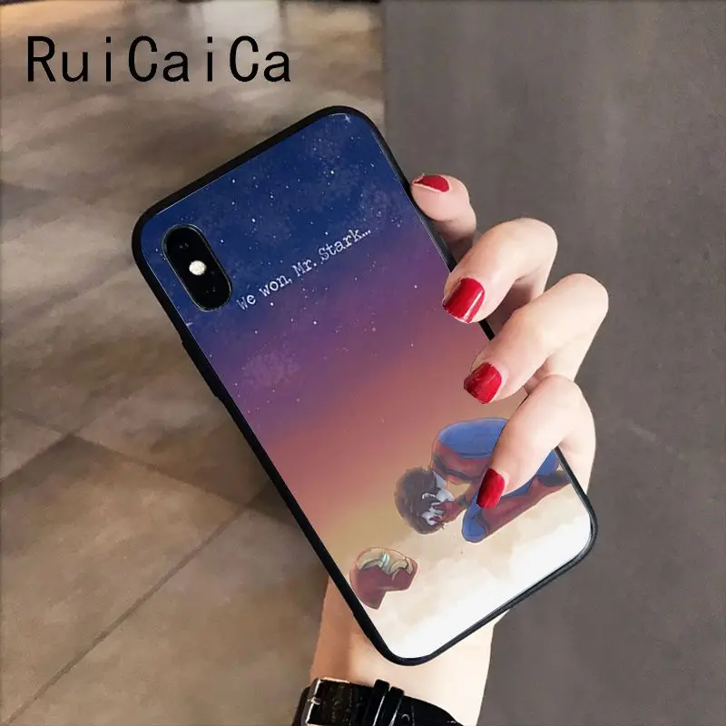 RuiCaiCa Железный человек I love you 3000 Мягкий Силиконовый ТПУ чехол для телефона iPhone 5 5Sx 6