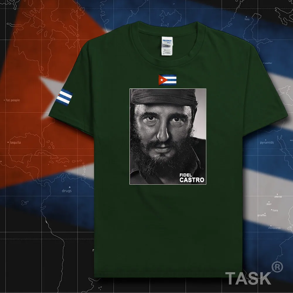 Мужская футболка Fidel casto из 100% хлопка с надписью memorial Cuba leader Che Че Гевара