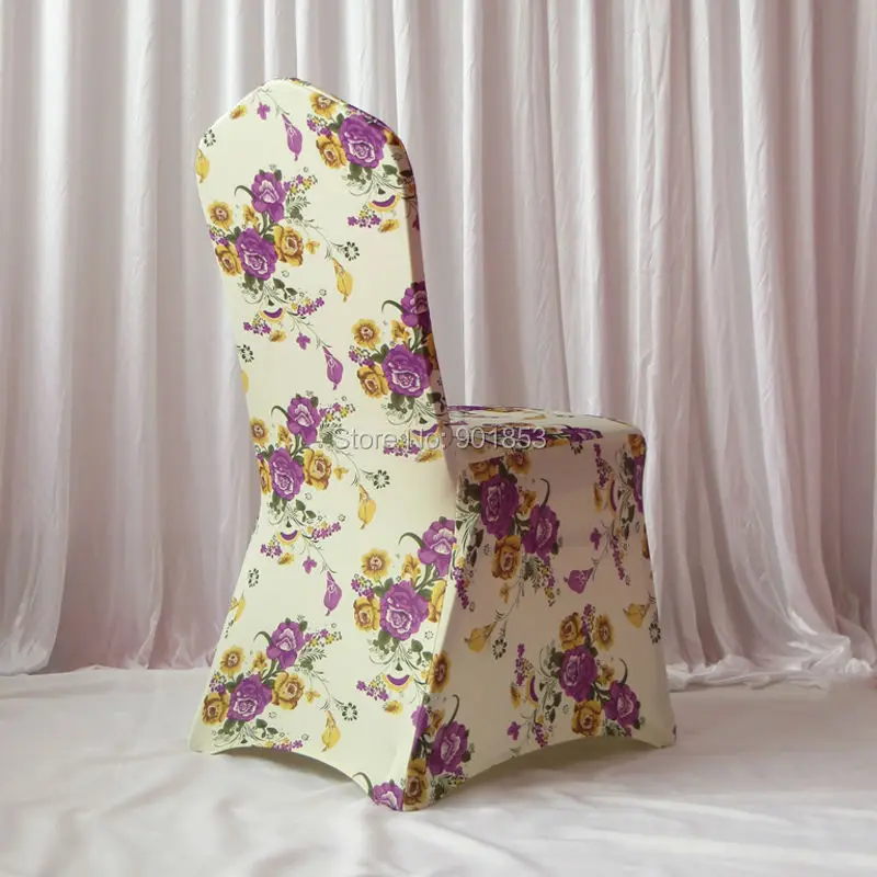 Чехол на стул с принтом из тяжелого спандекса для подводного плавания/лайкры|printed