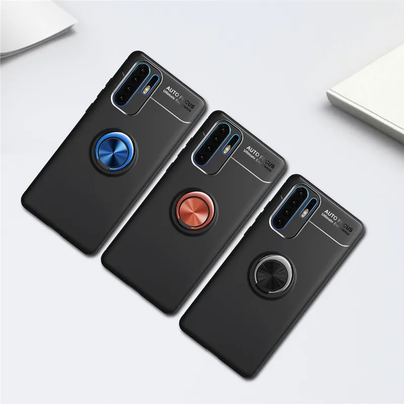 Чехол для Huawei P30 Pro Lite с кольцом на палец Mate 20 20X Nine 4 4e Y7 2019 автомобильный держатель