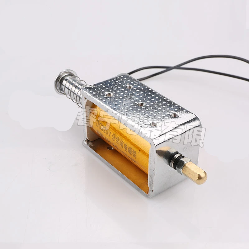 Split and closing electromagnet impact type Large stroke thrust Jog DC 220V Stroke 33mm resistance 130 Ohms | Обустройство дома
