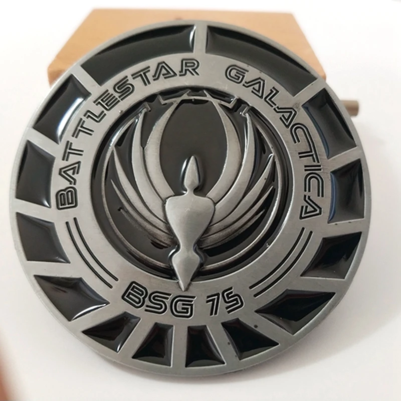 Пряжка для ремня Battlestar Galaxy Мужская круглая пряжка с логотипом игры ТВ-сериал