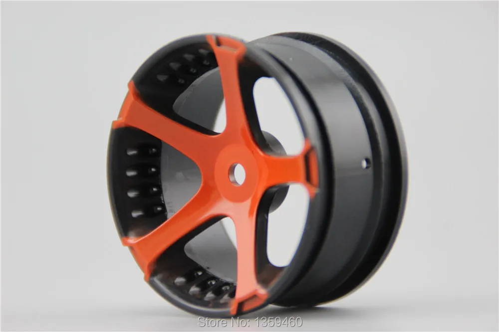 4 шт 1/10 Touring & Drift обод колеса W5S5O (живопись оранжевый) 3 мм смещение подходит для 1:10