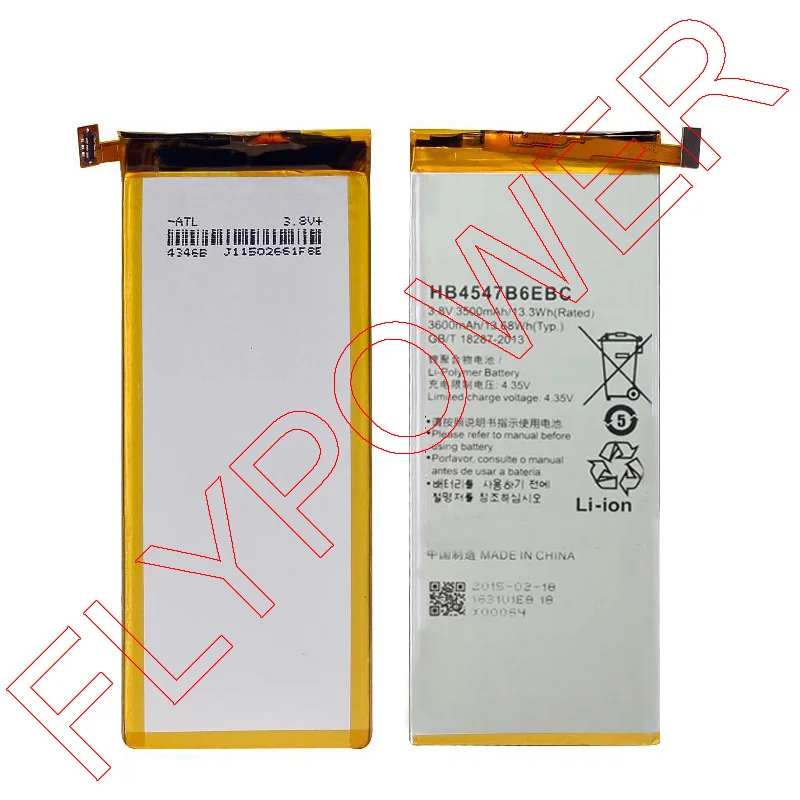 100% гарантия для Huawei Honor 6 Plus pe tl00m ul00 cl00 hb4547b6ebc 3500 мАч литий полимерный Батарея
