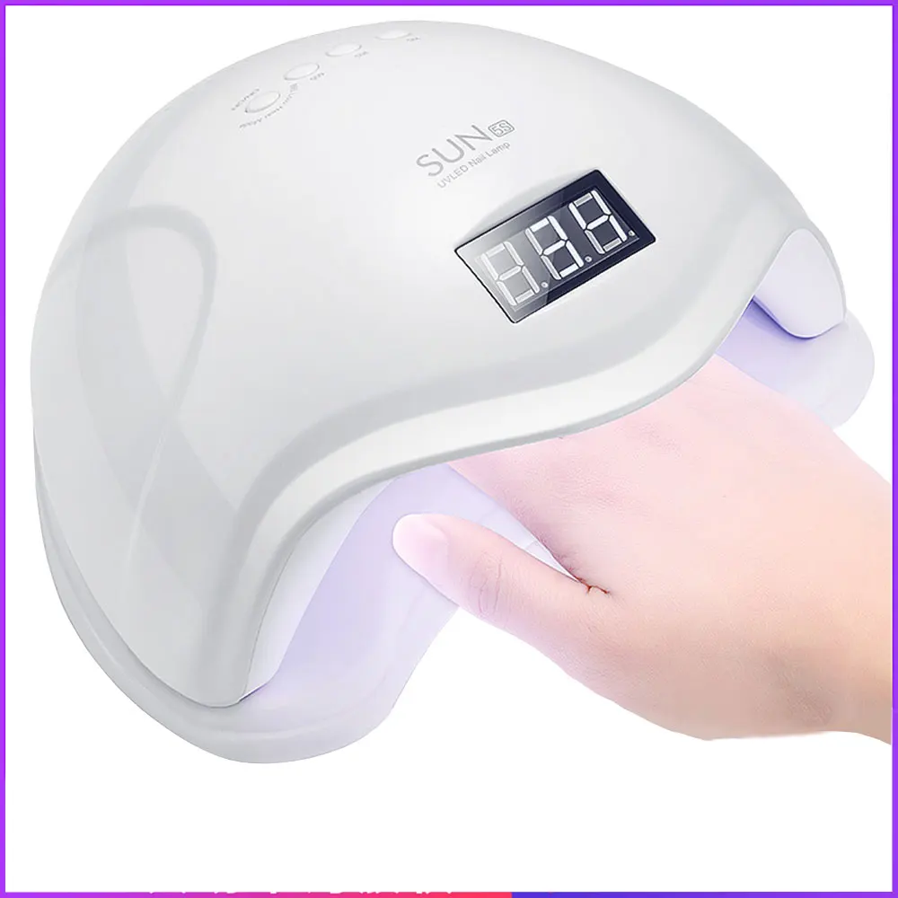 48 W Сушилка для ногтей УФ светодиодный Smart лампы Гель лак леча светильник с нижней