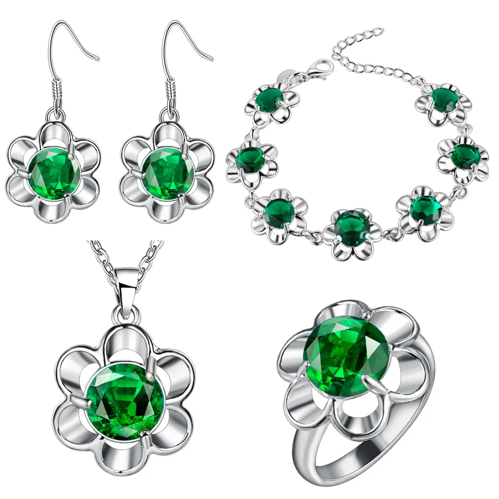 Женский ювелирный комплект из колье и серёг серебра 925 пробы|silver jewelry set|jewelry sets925