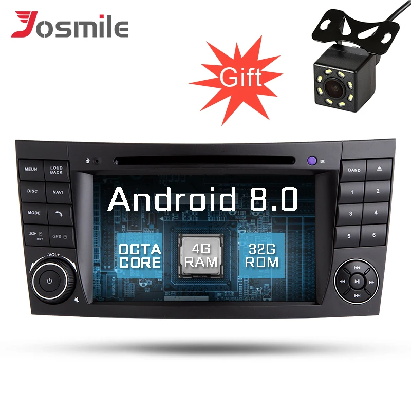 Android 8 0 автомобиля gps навигации DVD стерео WI FI для Benz W211/W463/W219 восемь ядер 4G